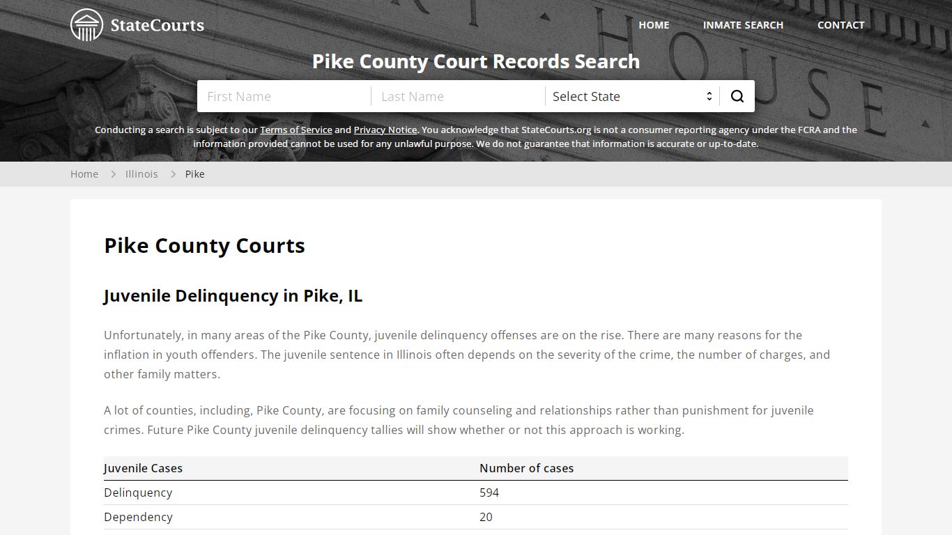 Pike County, IL Courts - Records & Cases - StateCourts