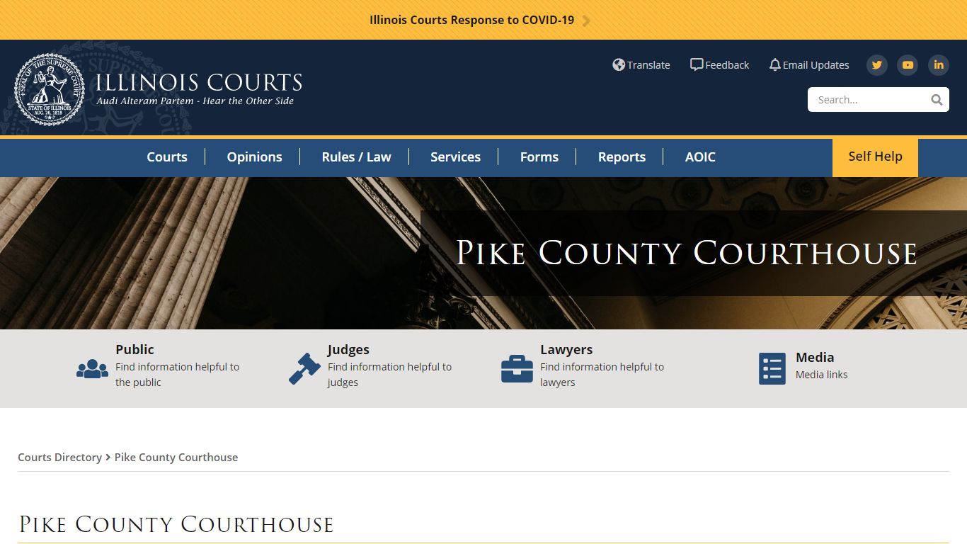 Pike County Courthouse | Illinois Courts